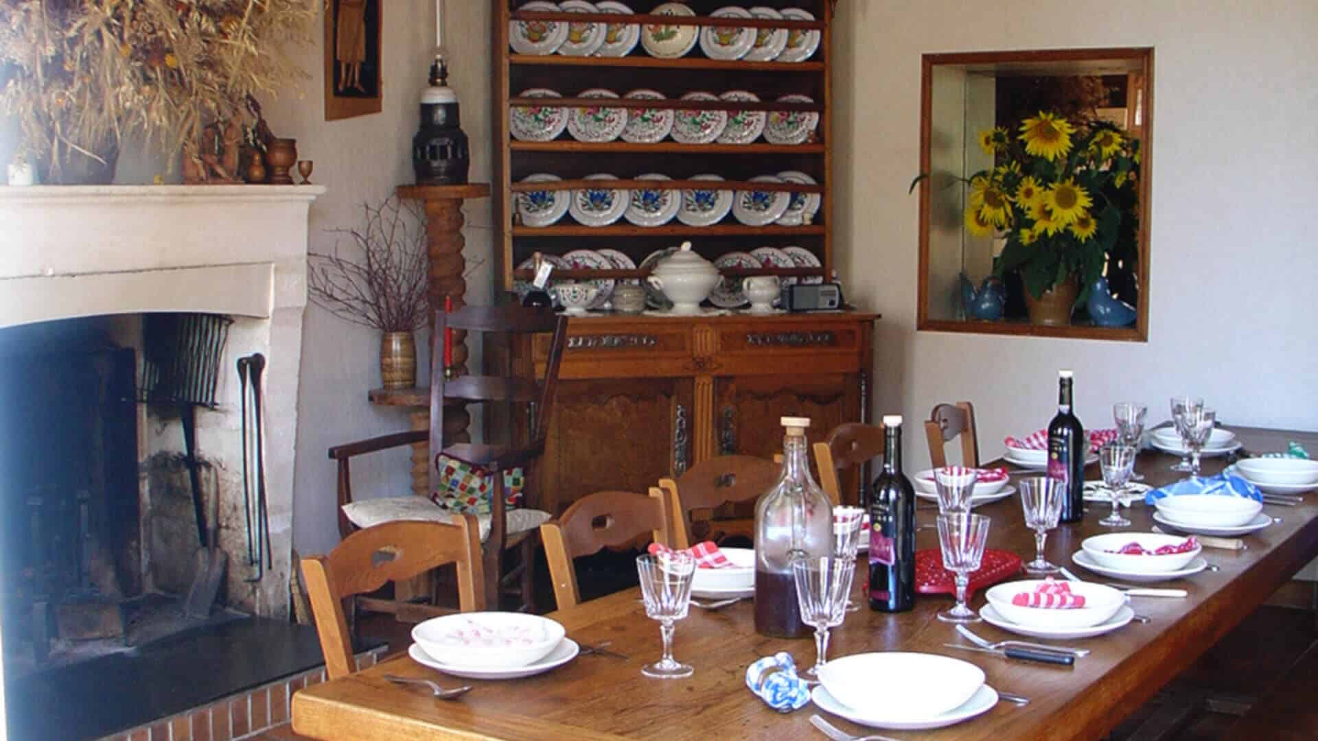 Regional dinner hosted by the owners of a traditional distillery