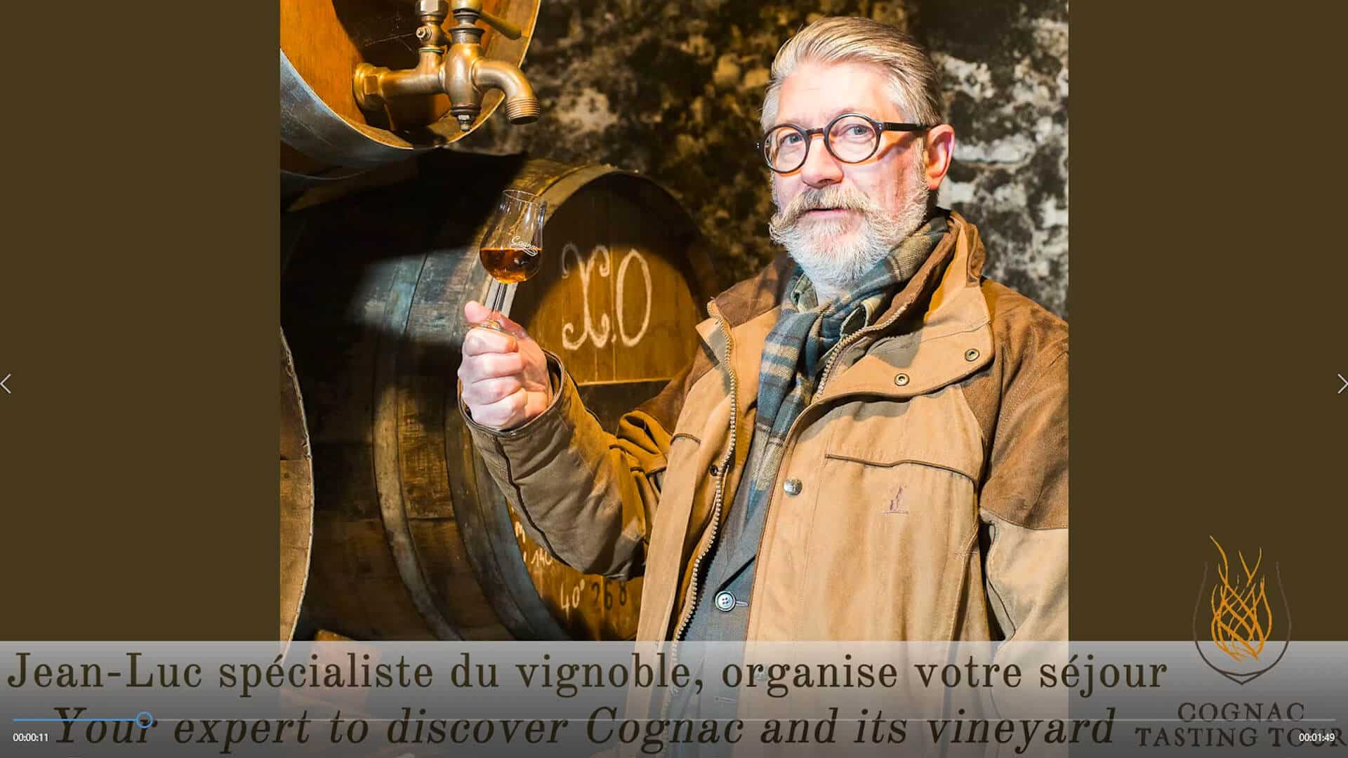 Video presentation of Cognac Tasting Tour on Youtube