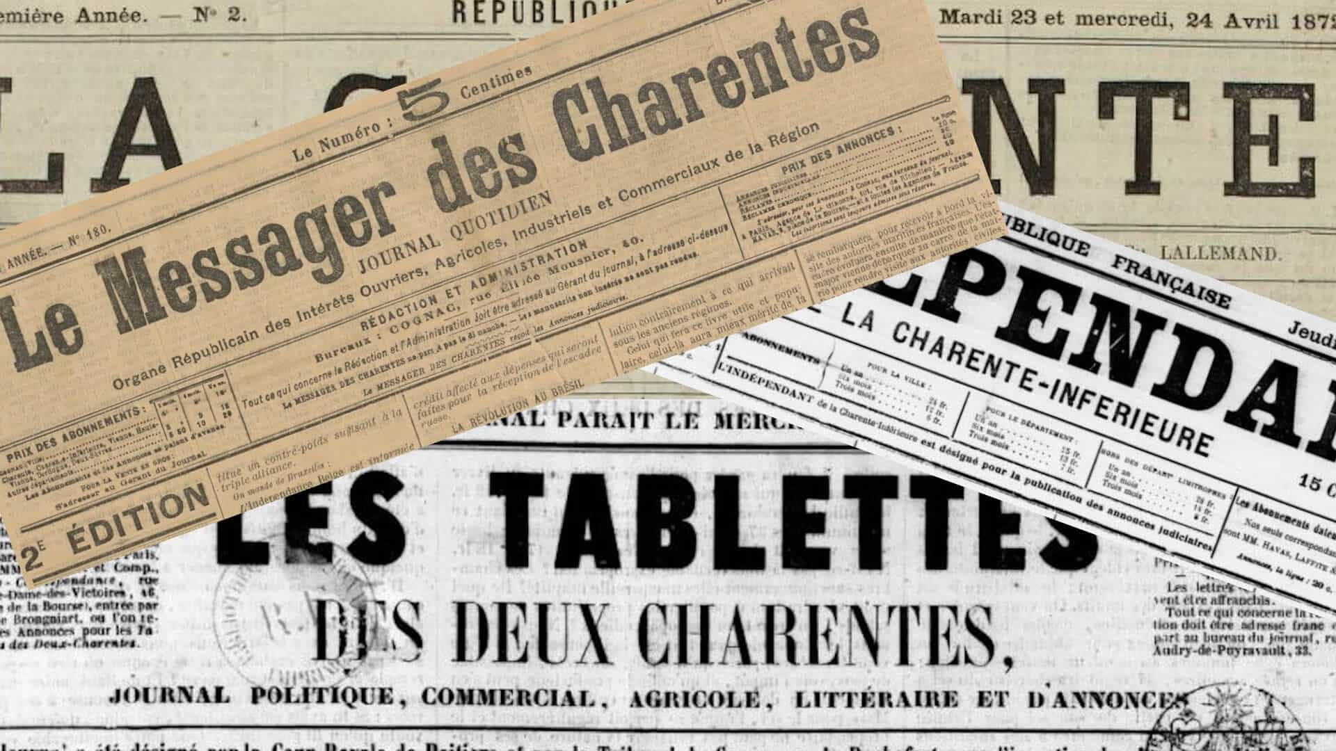 Journaux des Charentes