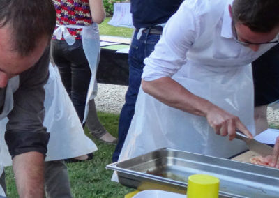 Gourmet evening with a food-truck in the Cognac vineyard for a family tribe or a corporate event