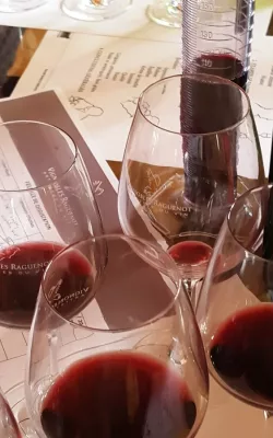 Bordeaux wine blending workshop with the estate's oenologist