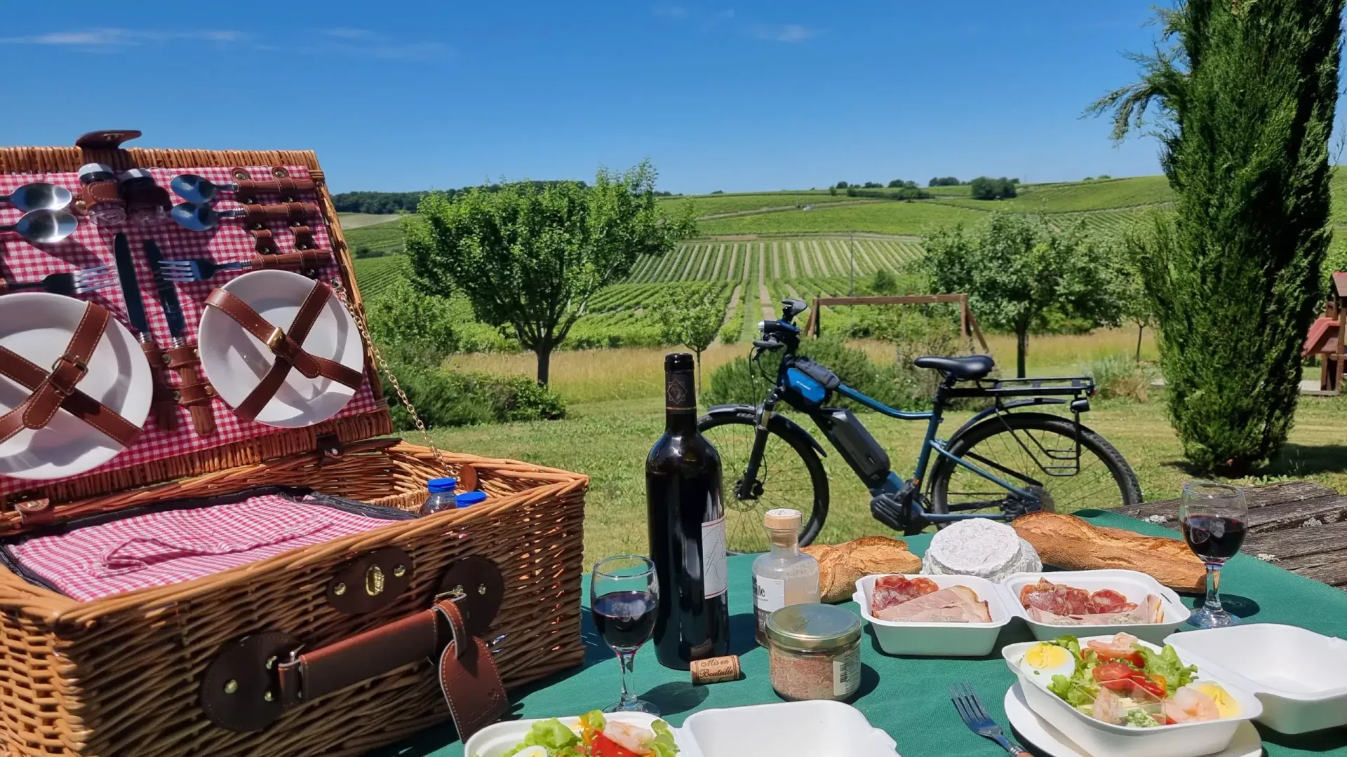 Balade en vélo électrique – Pique-nique dans les vignes de Cognac Balade en vélo électrique - Pique-nique dans les vignes de Cognac