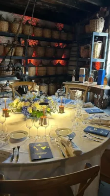 Food pairing meals during prestigious cognac houses visits
